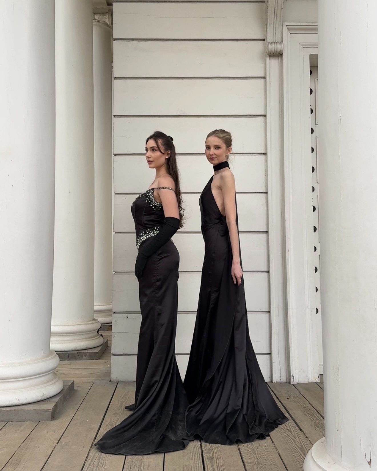 Missacc — black beaded prom gown, frame 1
