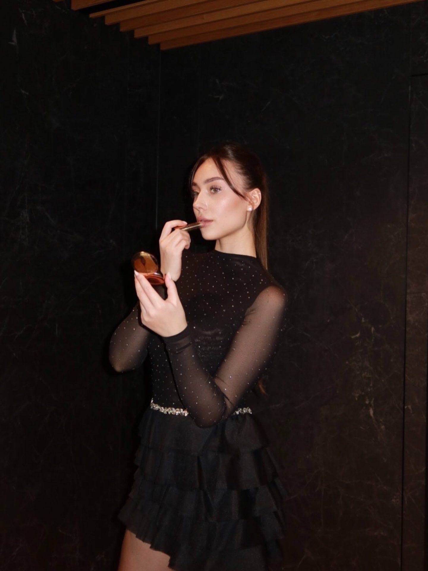 Bella Barnett — crystal mesh top and tiered tulle skirt, frame 1