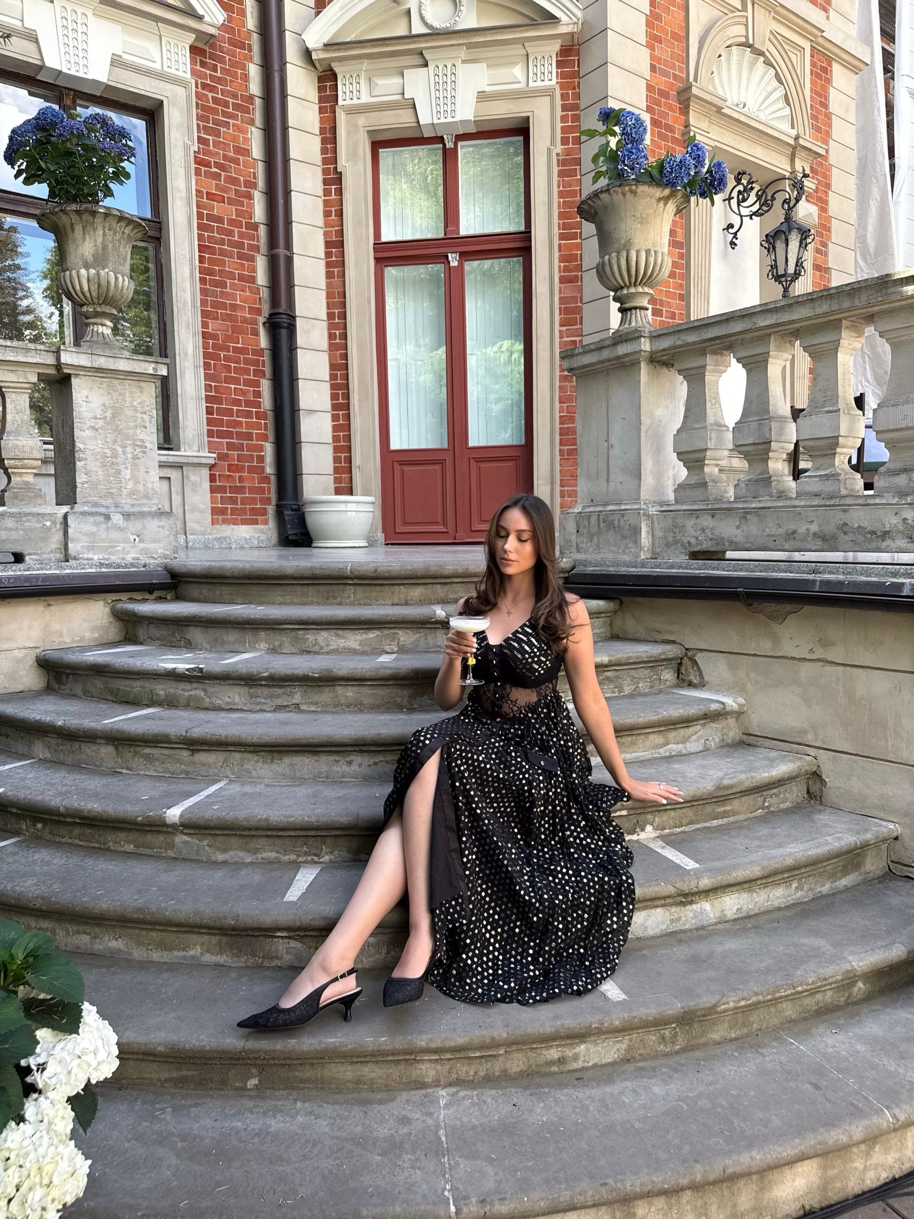 Mew Mews — Gold polka gown