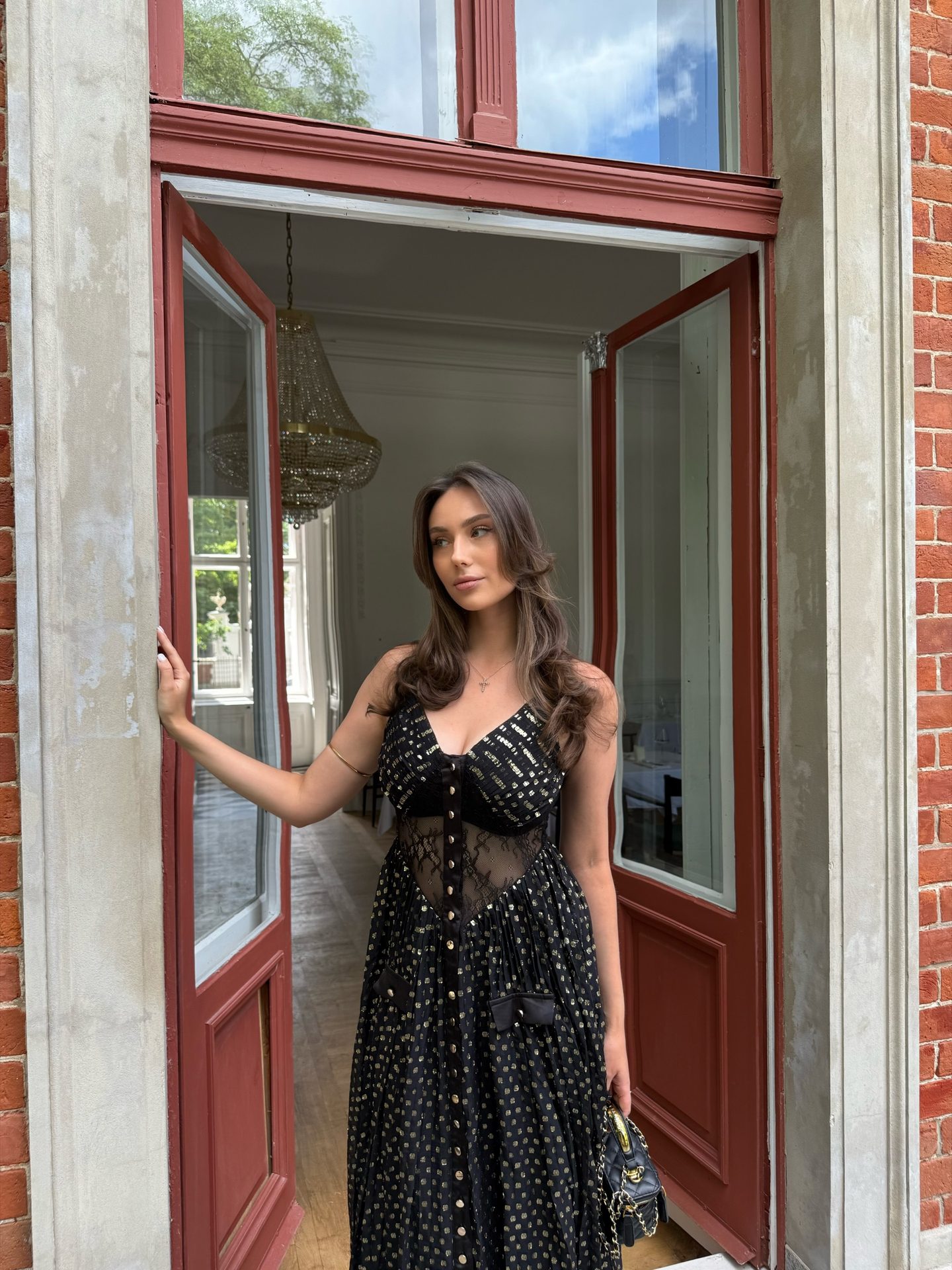 Mew Mews — gold polka-dot gown, frame 2