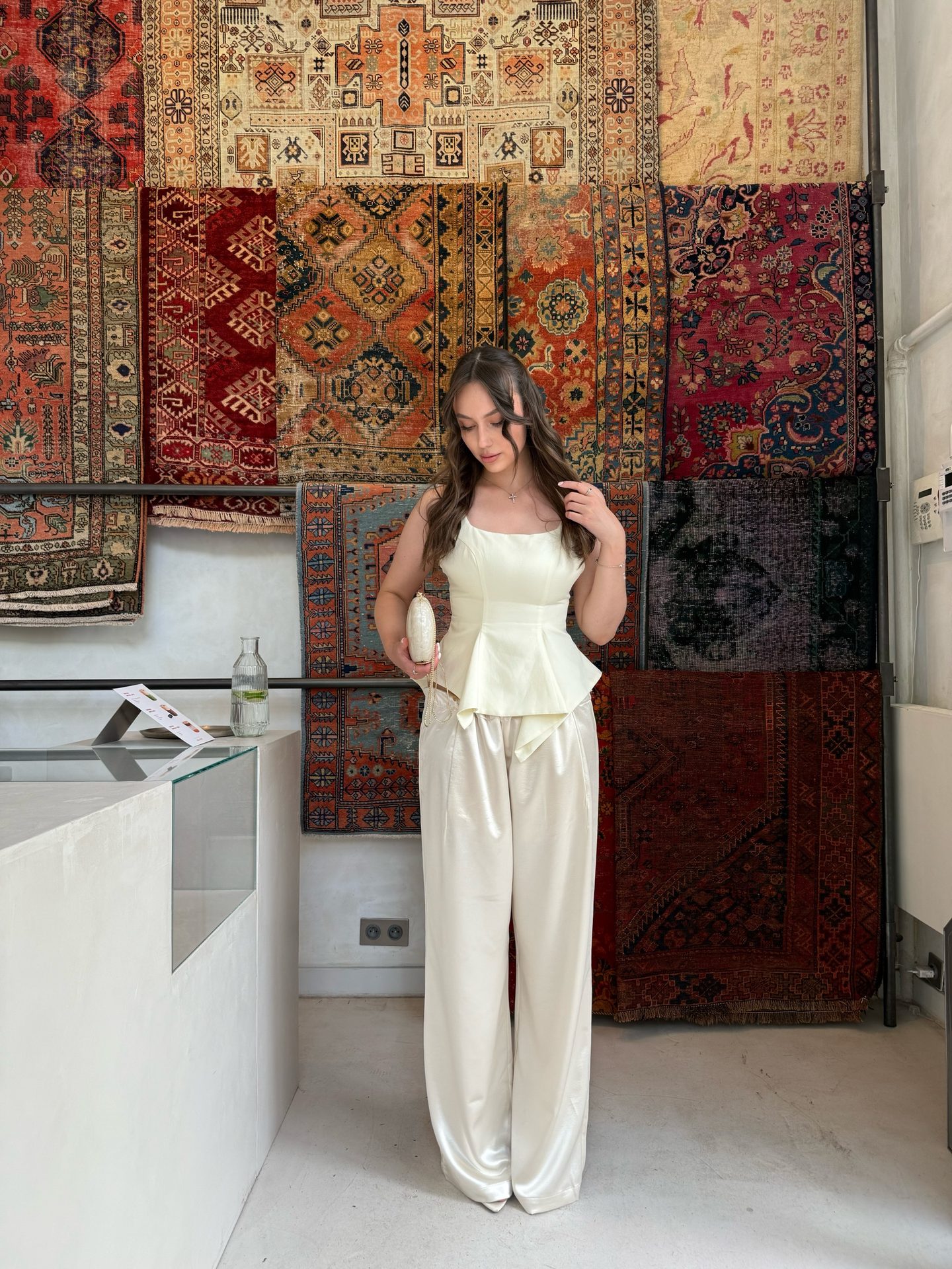 Innovare Denim — ivory peplum set, frame 4