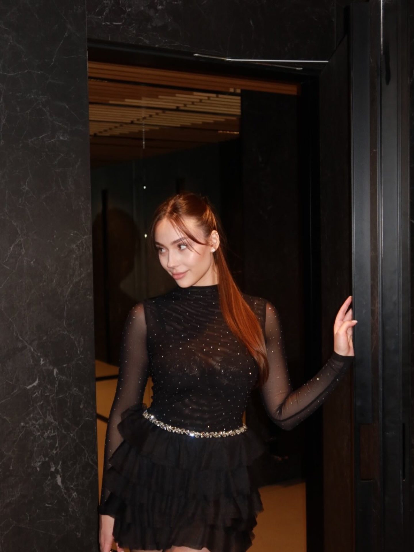 Bella Barnett — crystal mesh top and tiered tulle skirt, frame 4